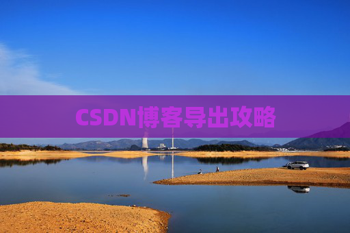 CSDN博客导出攻略